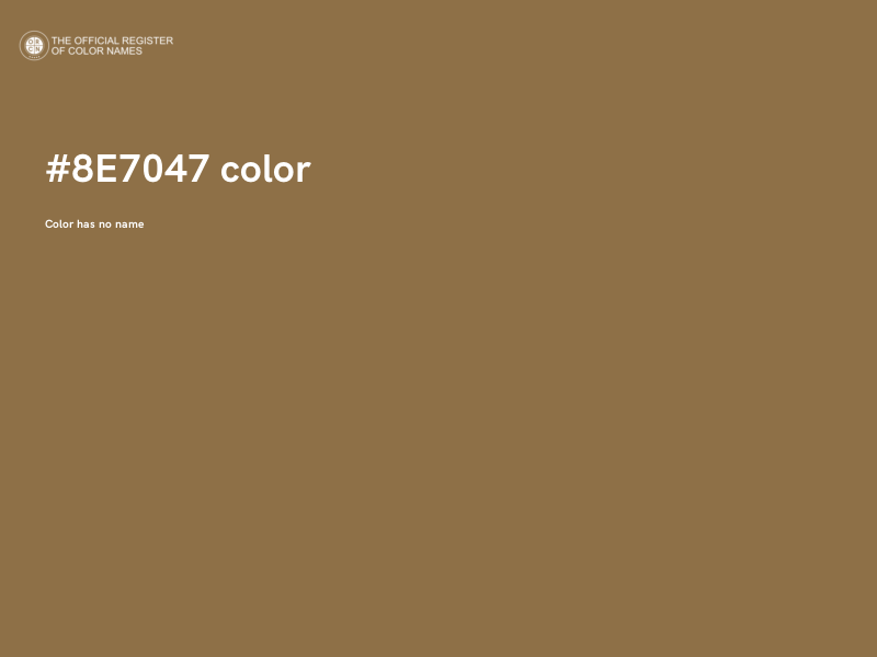 #8E7047 color image