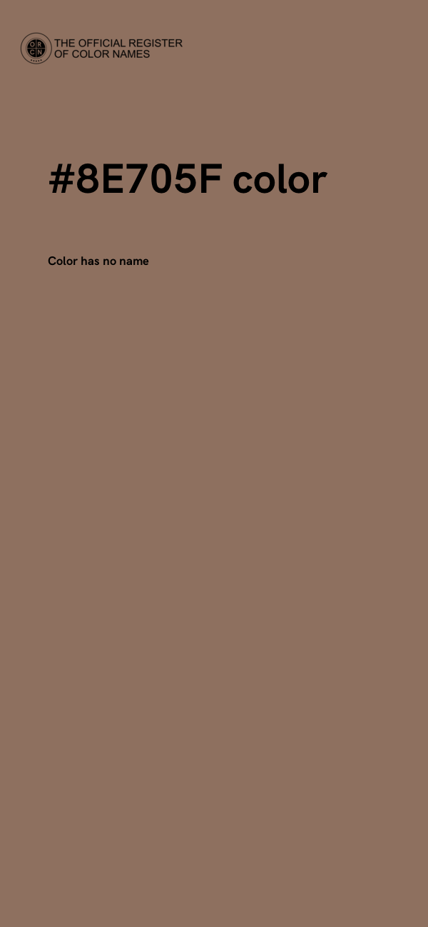#8E705F color image