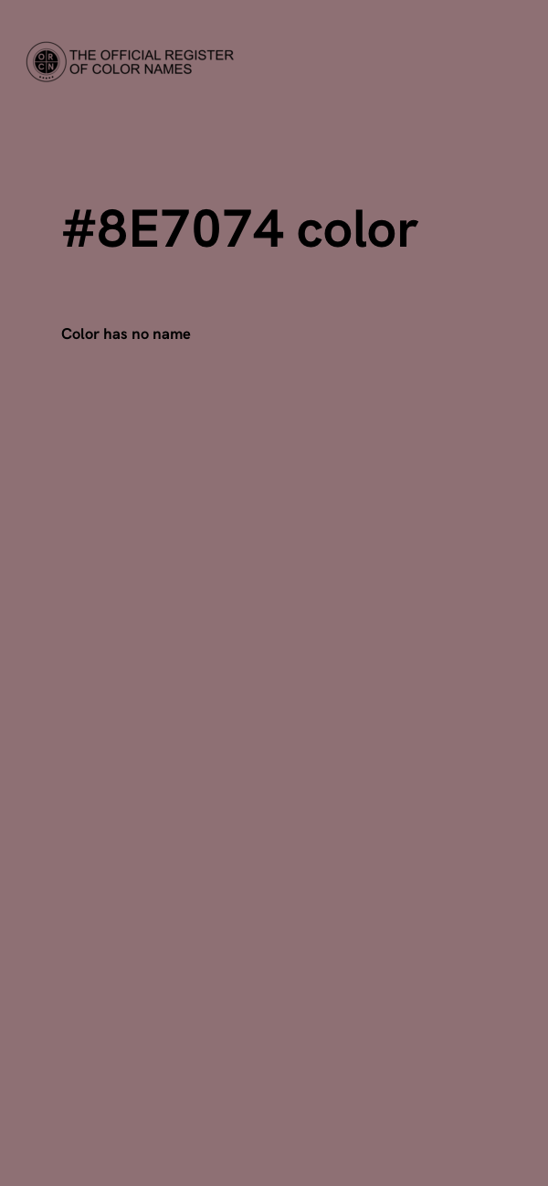 #8E7074 color image