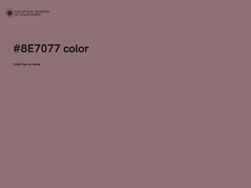 #8E7077 color image