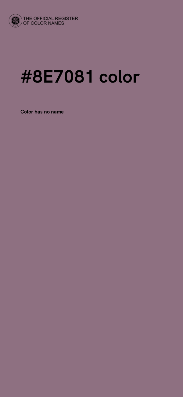 #8E7081 color image