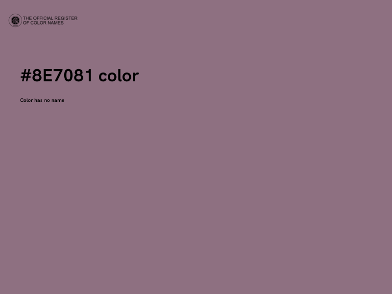 #8E7081 color image