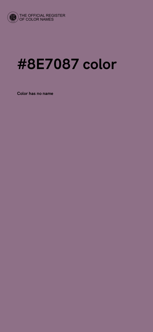 #8E7087 color image