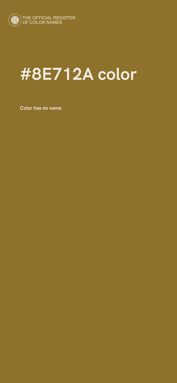 #8E712A color image
