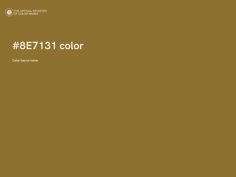 #8E7131 color image