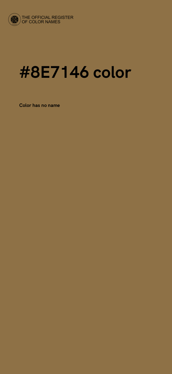 #8E7146 color image