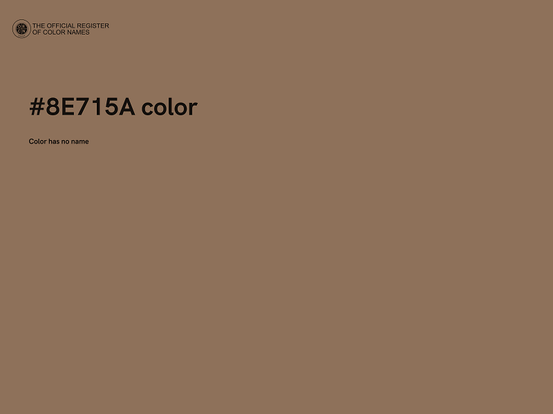 #8E715A color image