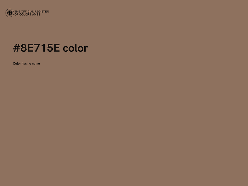 #8E715E color image
