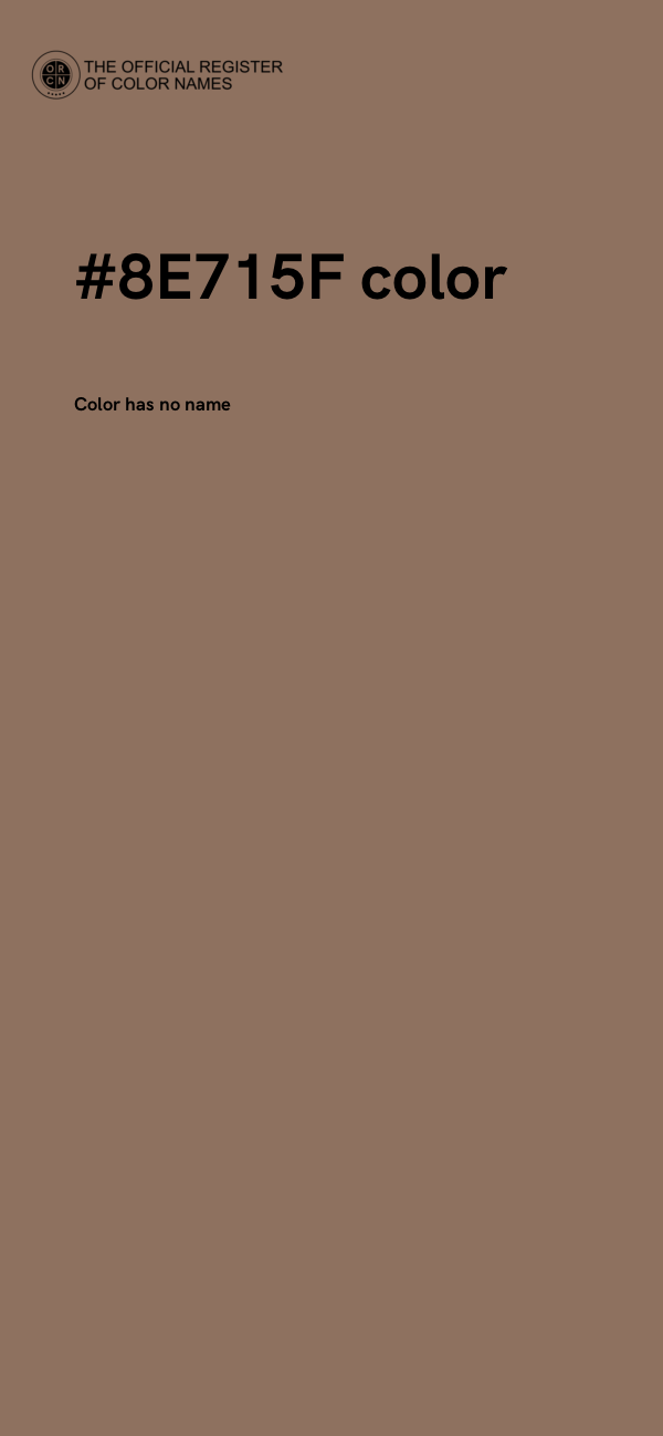 #8E715F color image