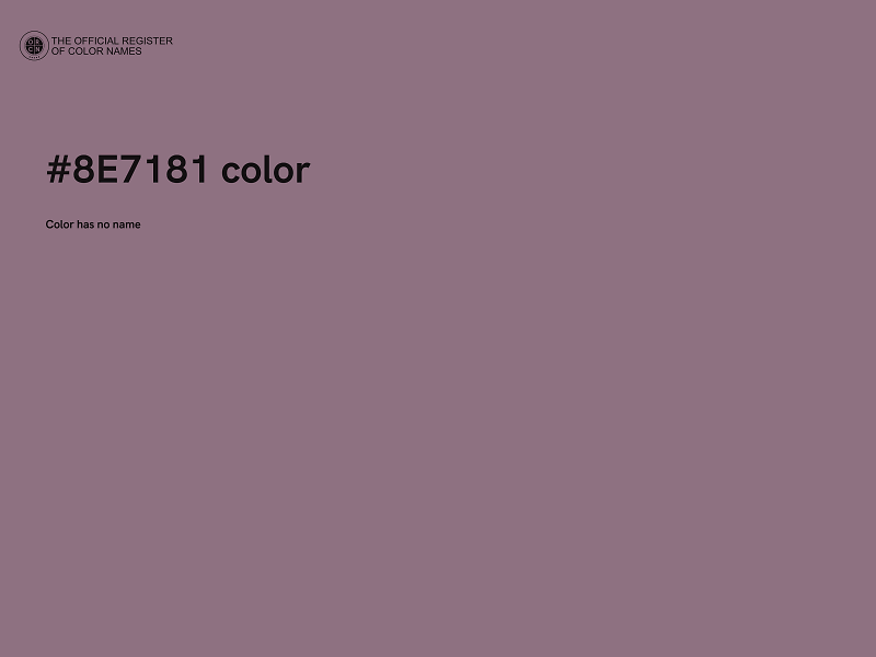 #8E7181 color image