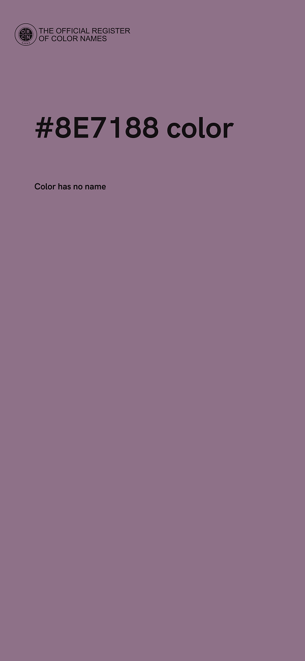 #8E7188 color image