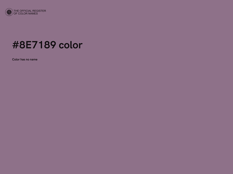 #8E7189 color image