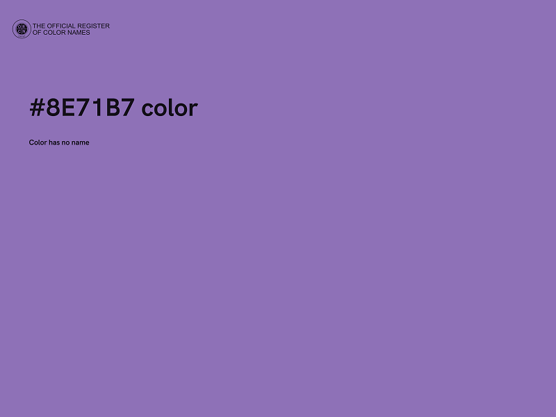 #8E71B7 color image