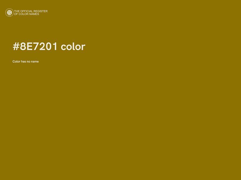 #8E7201 color image