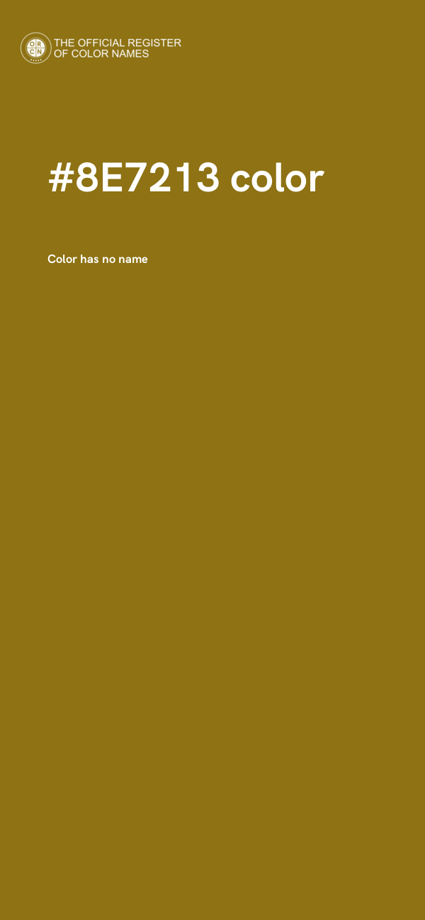 #8E7213 color image