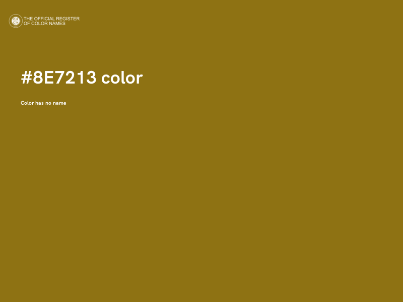 #8E7213 color image