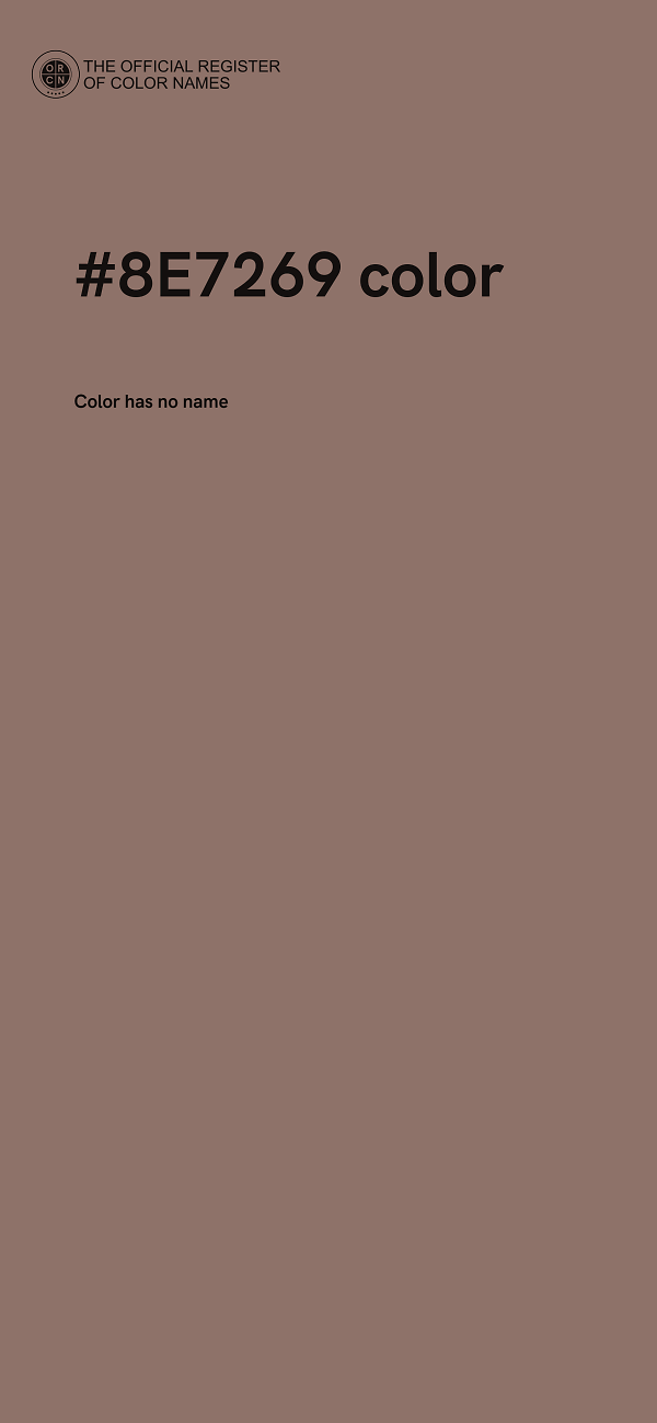 #8E7269 color image