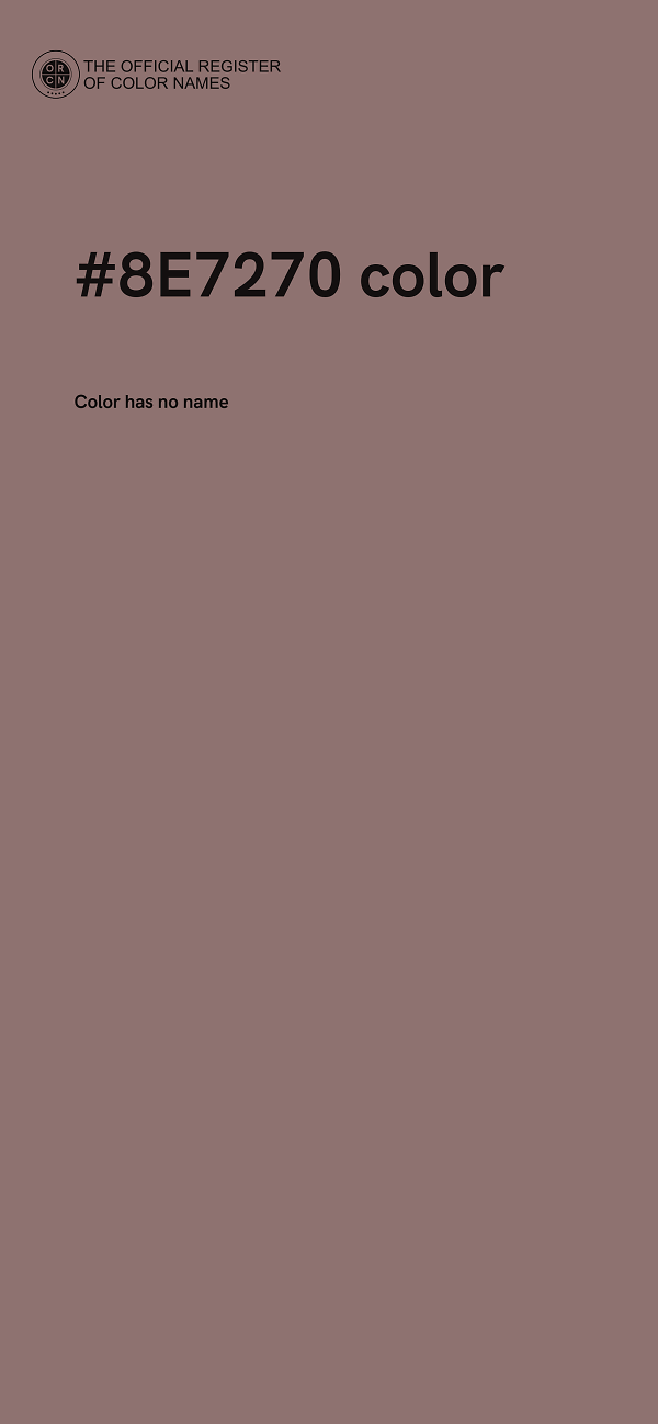 #8E7270 color image