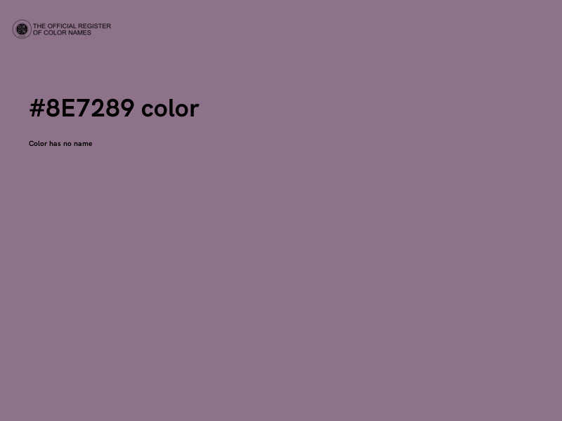 #8E7289 color image