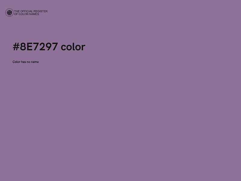 #8E7297 color image