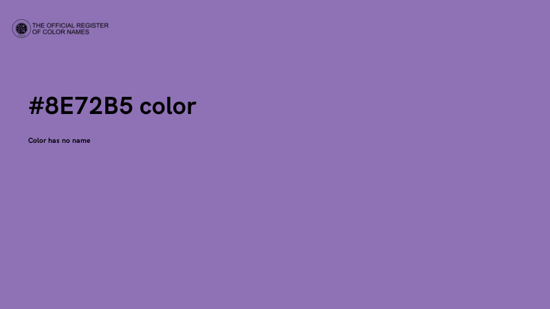 #8E72B5 color image