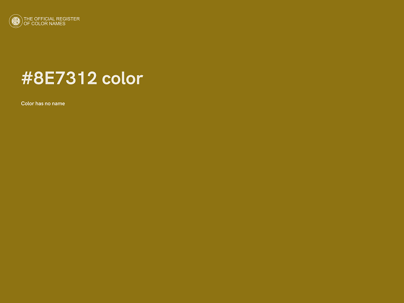 #8E7312 color image