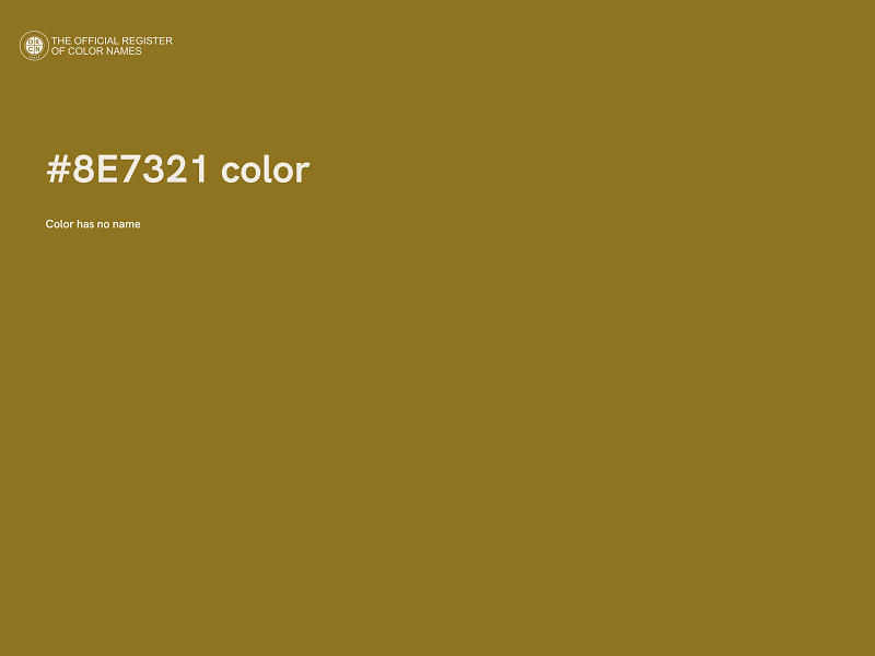 #8E7321 color image