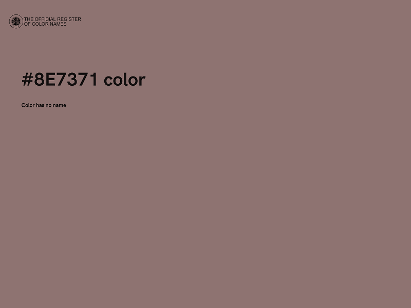 #8E7371 color image