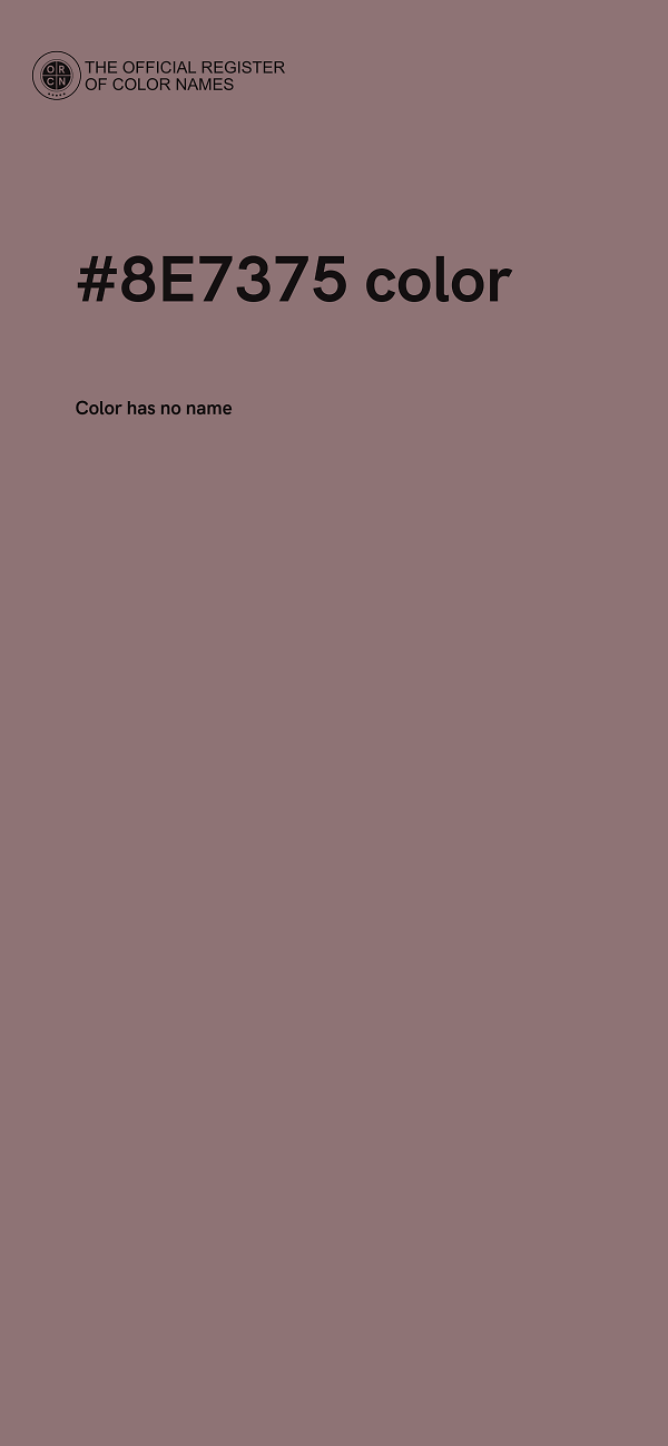 #8E7375 color image