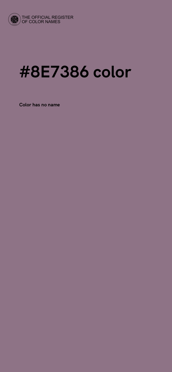 #8E7386 color image
