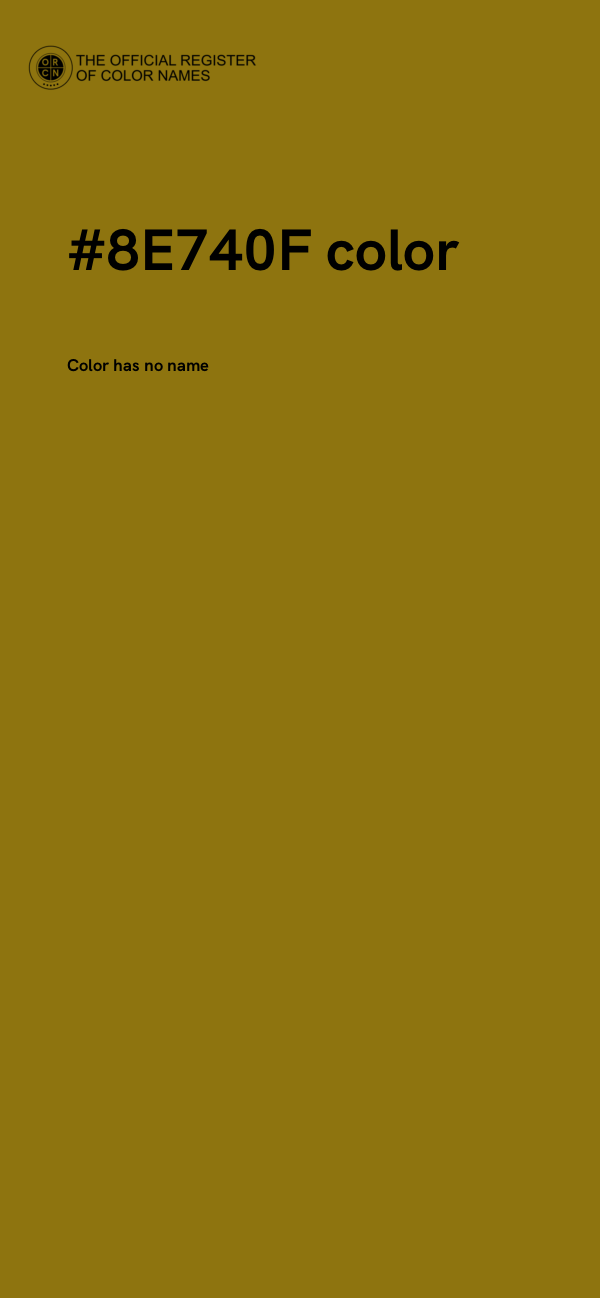 #8E740F color image