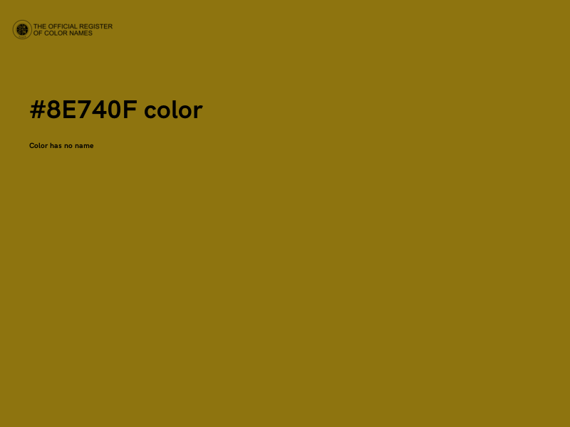 #8E740F color image