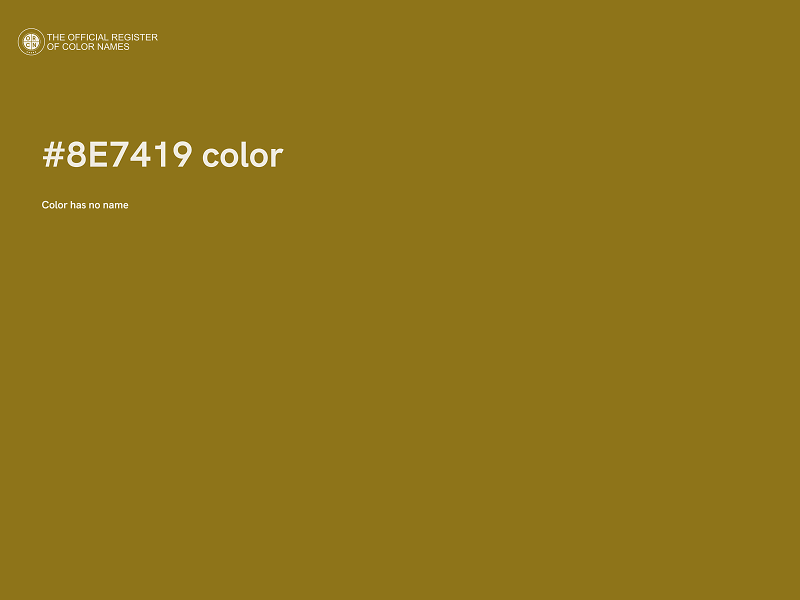 #8E7419 color image