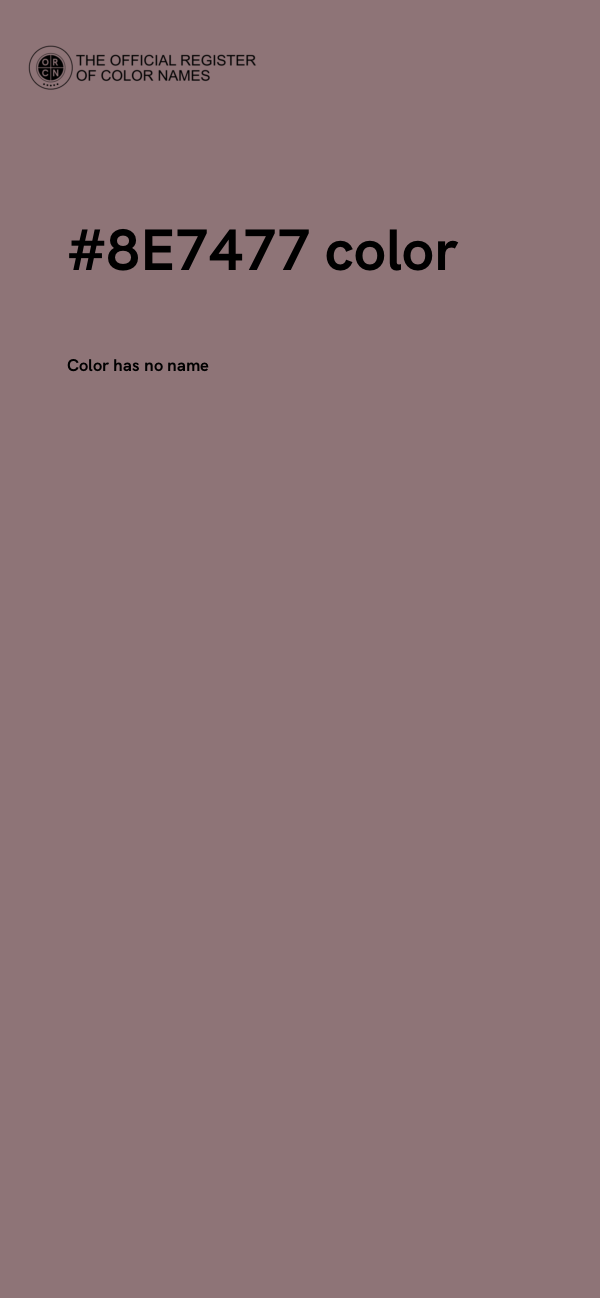 #8E7477 color image