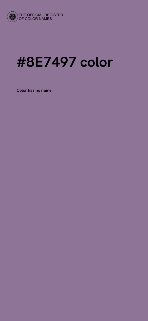 #8E7497 color image
