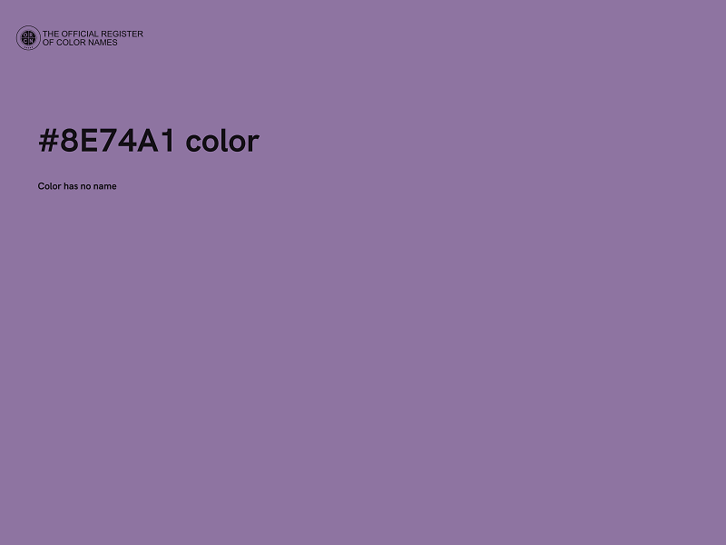 #8E74A1 color image