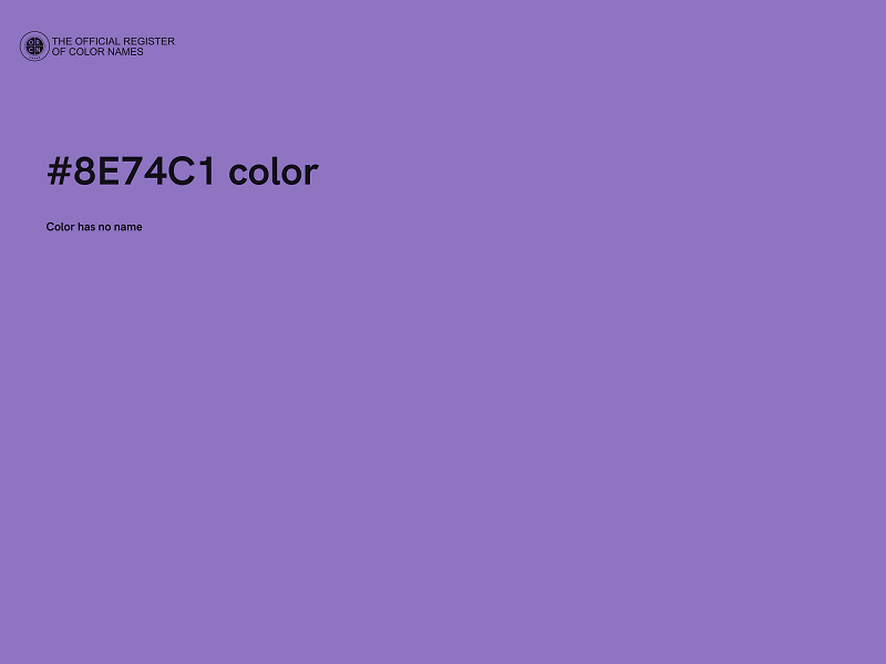 #8E74C1 color image
