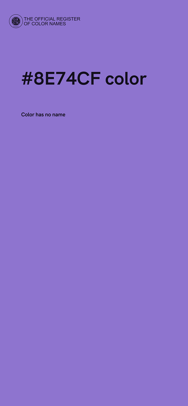 #8E74CF color image
