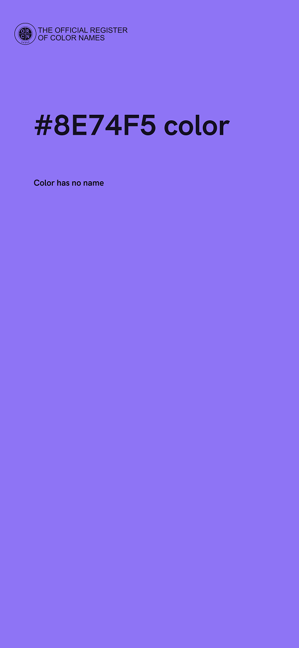 #8E74F5 color image