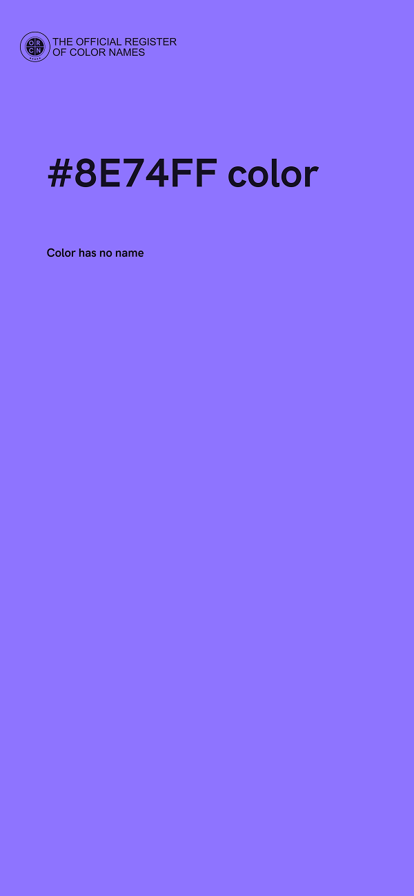 #8E74FF color image
