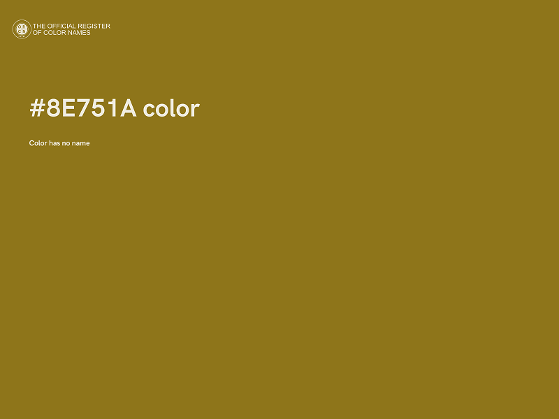 #8E751A color image