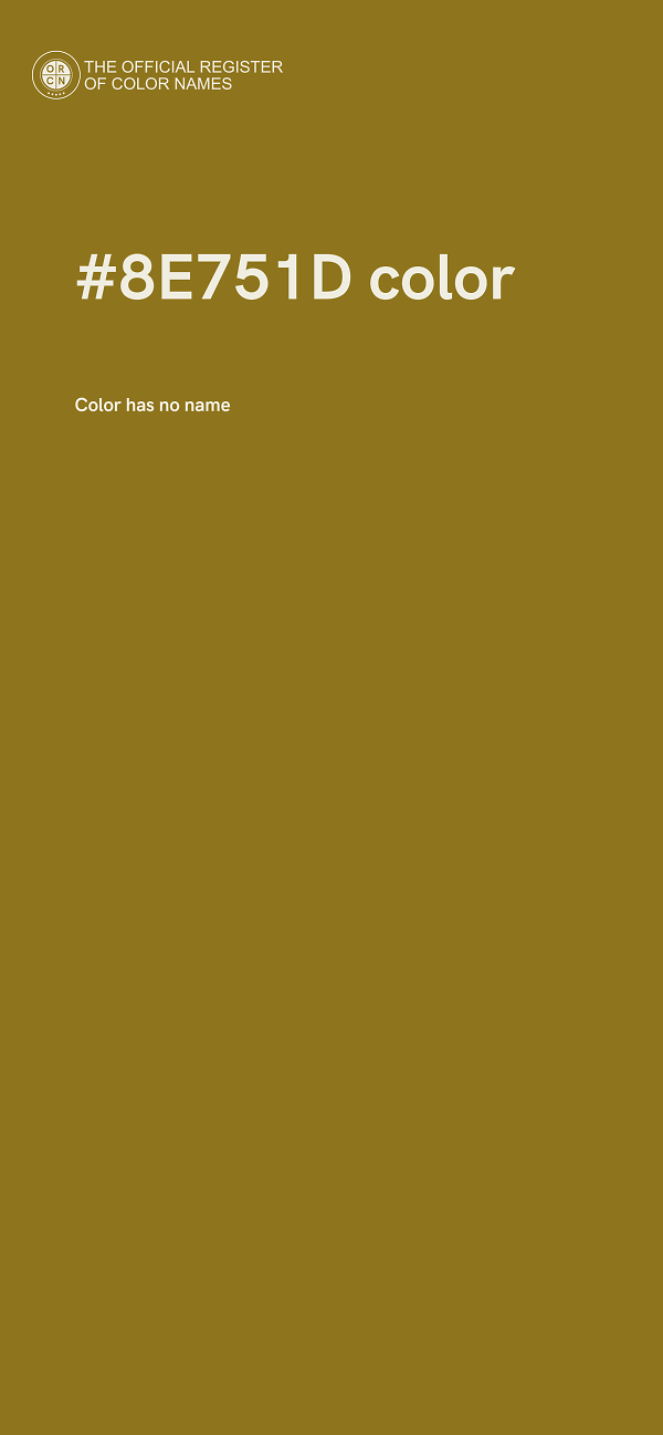 #8E751D color image