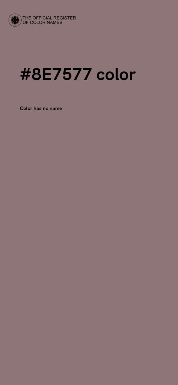 #8E7577 color image