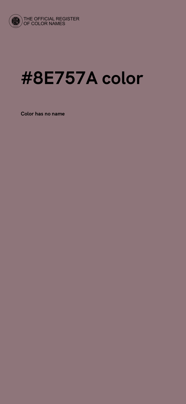 #8E757A color image