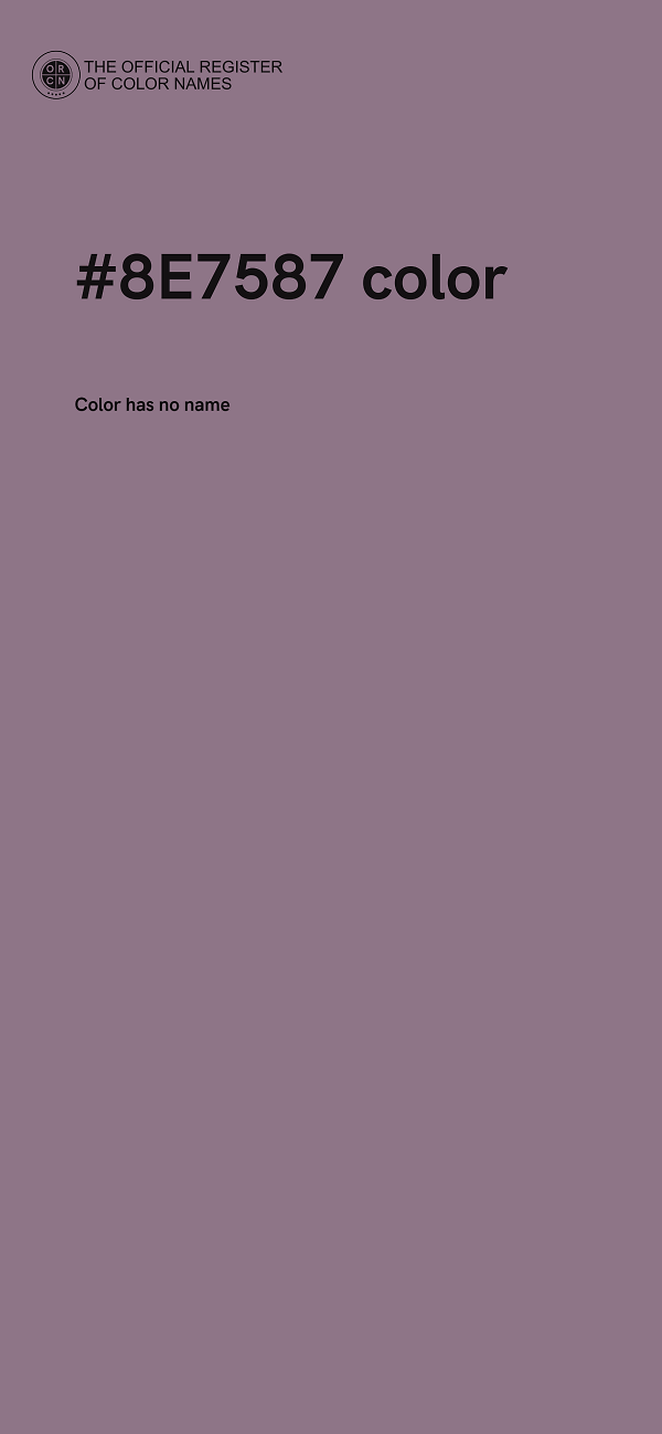 #8E7587 color image