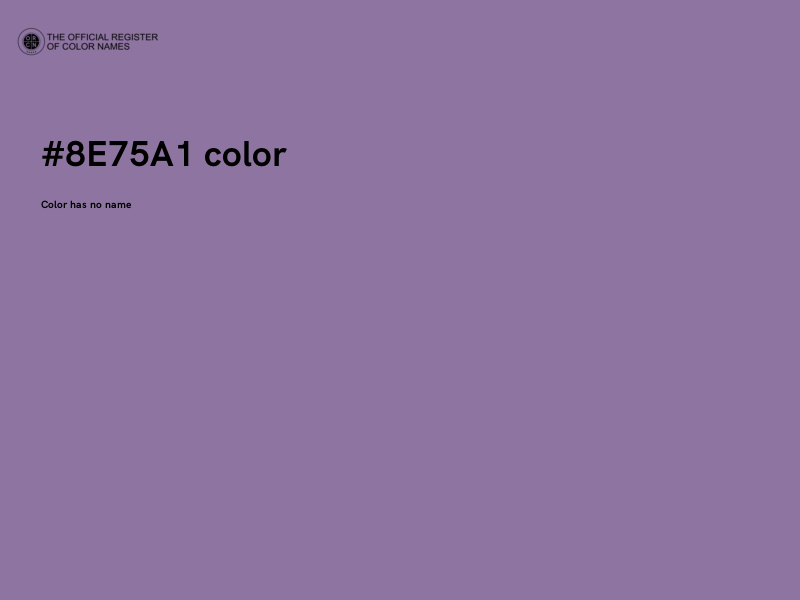 #8E75A1 color image