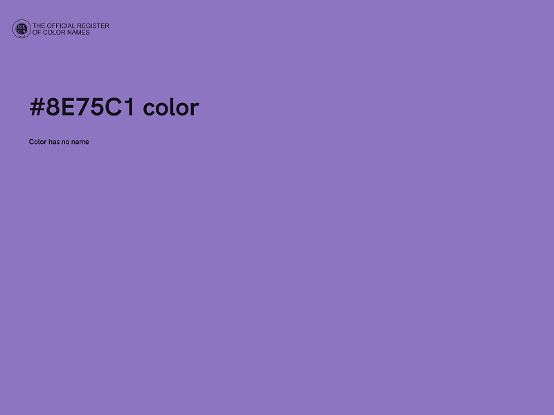 #8E75C1 color image