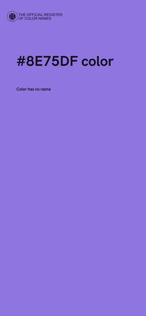 #8E75DF color image