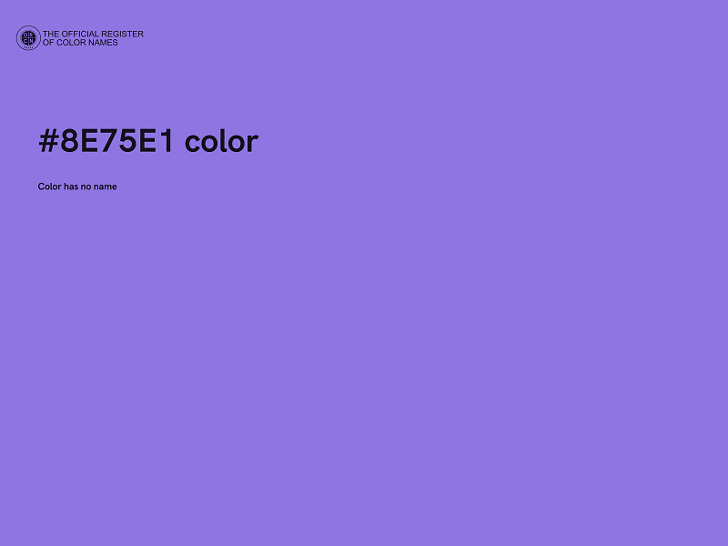 #8E75E1 color image