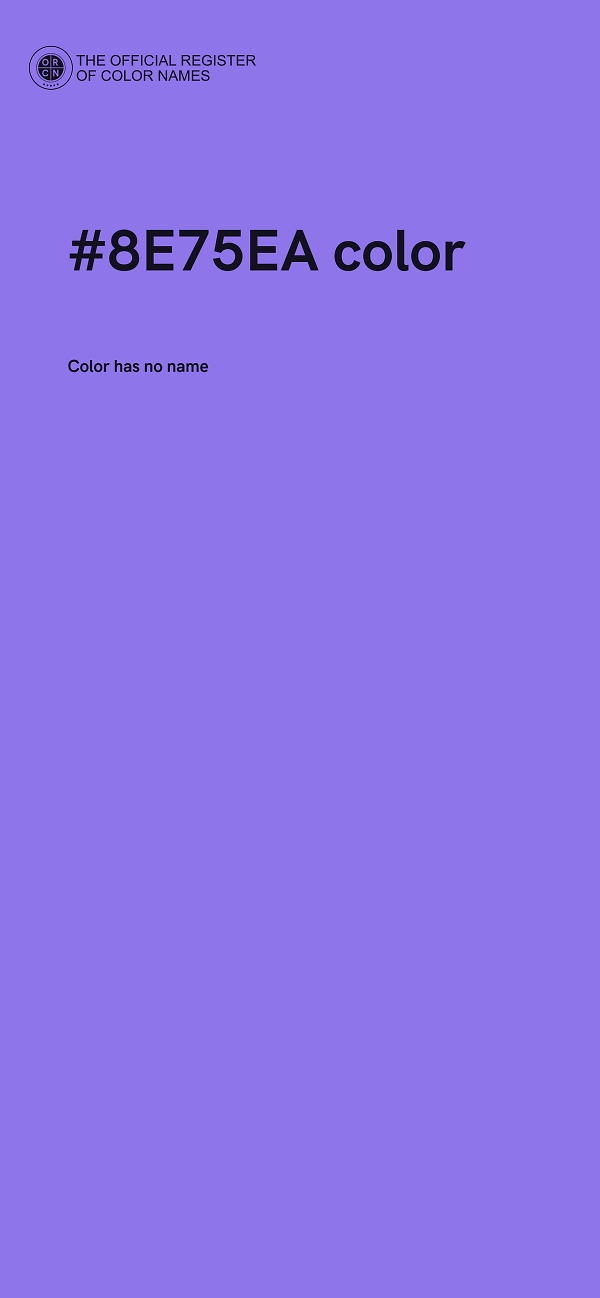 #8E75EA color image